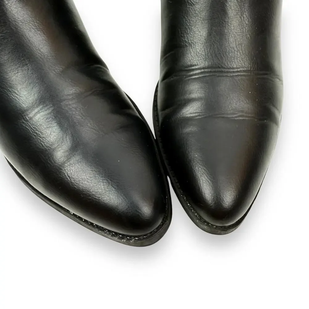 GUESS GBG black vegan leather cowgirl ankle boots - Picture 4 of 13